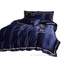 Atacado sets de cama roxo rainha cânhamo